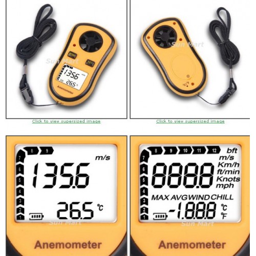 Anemometer Benetech Gm8908